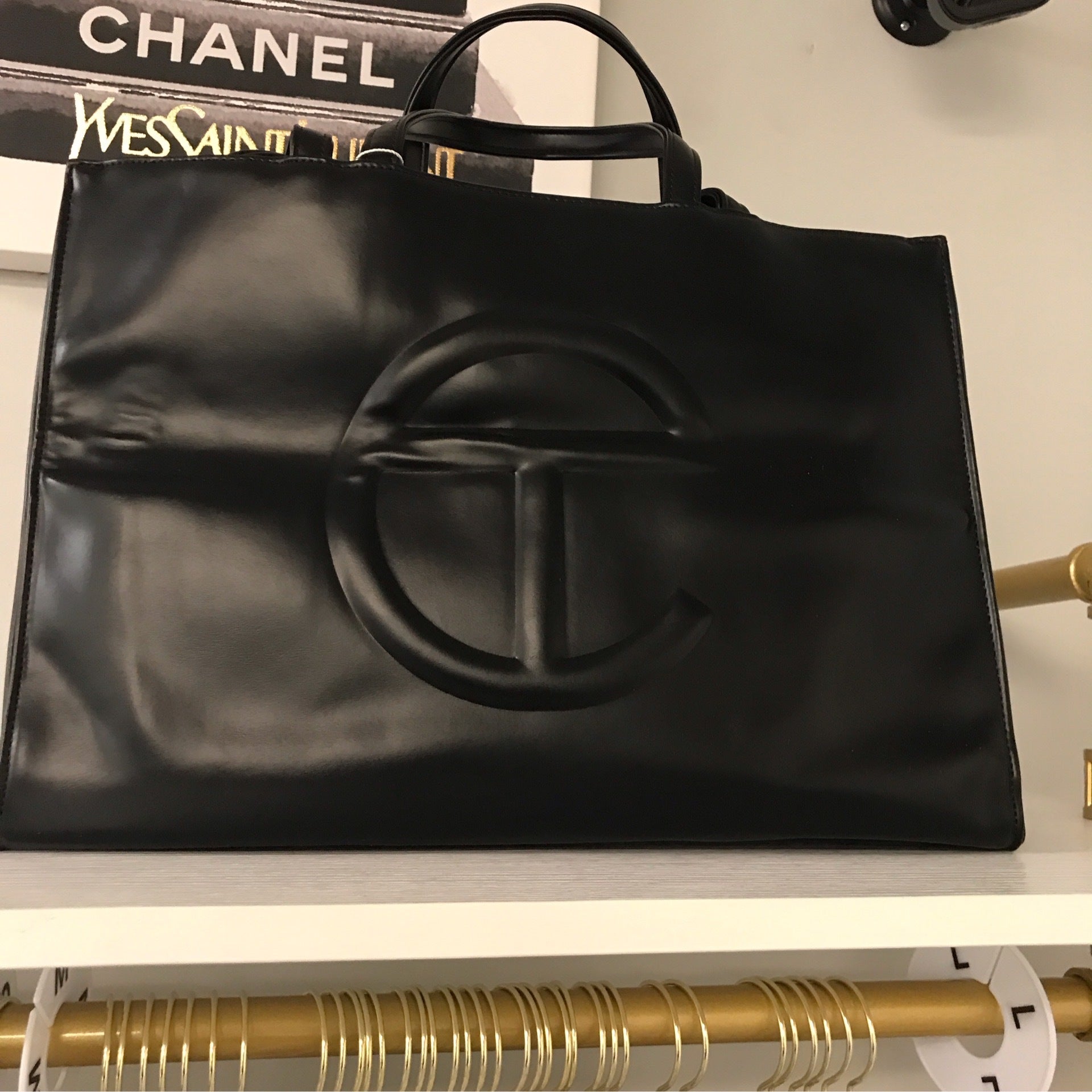 Large black Telfar inspired bag Top Notch Fashion